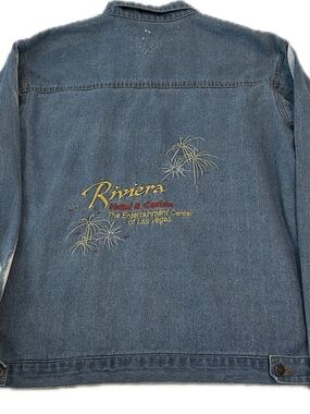 Denim Jacket riviera casino Embroidered Logo